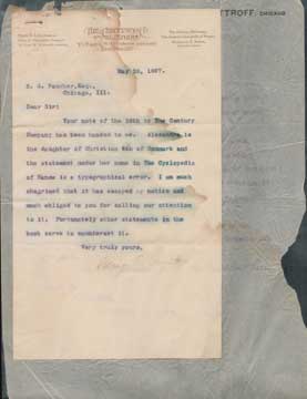 correspondence between Century Co. & Pickhardt & Kuttroff