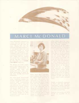 Seller image for Marci McDonald for sale by Wittenborn Art Books