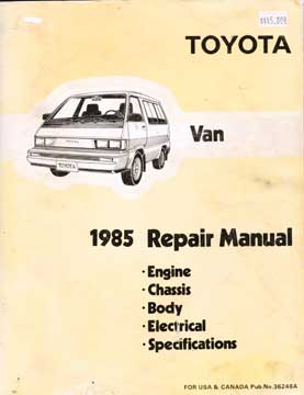 Van 1985 Repair Manual