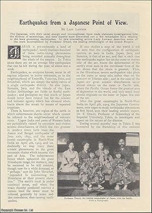 Seller image for Earthquakes from a Japanese Point of View. The Work of Professor Omori, the leading Seismologist of the Island Empire. An uncommon original article from the Wide World Magazine, 1909. for sale by Cosmo Books