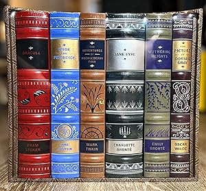 Bild des Verkufers fr Elegant Editions [bonded leather] Dracula, Price & Prejudice, Huck Finn, Jane Eyre, Wuthering Heights, & Dorian Gray zum Verkauf von Forgotten Lore