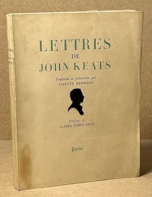Seller image for Lettres de John Keats for sale by San Francisco Book Company