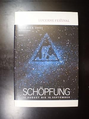 Bild des Verkufers fr Schpfung". Lucerne Festival, Sommer 2001. Buch zum Festival zum Verkauf von Buchfink Das fahrende Antiquariat