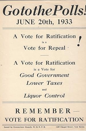 Go To the Polls June 20, 1933
