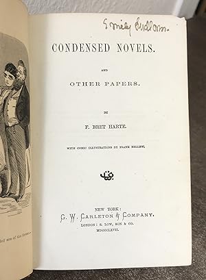 Bild des Verkufers fr Condensed Novels and Other Papers [First Edition] - F. Bret Harte; Frank Bellew zum Verkauf von Big Star Books