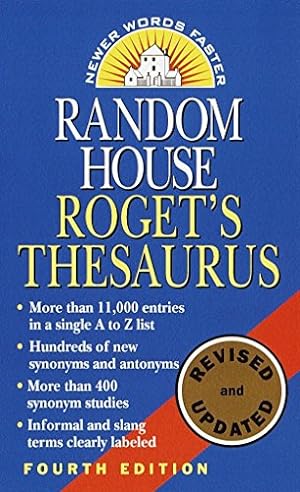 Seller image for Random House Roget's Thesaurus for sale by Reliant Bookstore