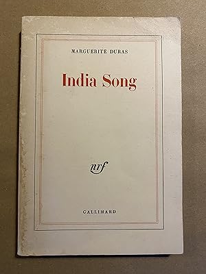 Seller image for India Song for sale by BBBooks