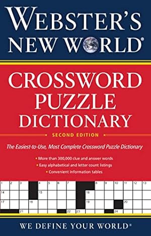 Bild des Verkufers fr Websters New World Crossword Puzzle Dictionary, 2nd Ed. zum Verkauf von Reliant Bookstore