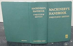 Bild des Verkufers fr Machinery's Handbook; A Reference Book for the Mechanical Engineer, Draftsman, Tookmaker, and Machinist zum Verkauf von Midway Book Store (ABAA)