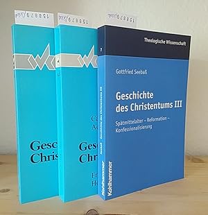 Bild des Verkufers fr Geschichte des Christentums. [Von Carl Andresen, Adolf Martin Ritter und Gottfried Seeba]. 3 Bnde. - Band 1: Altertum. - Band 2: Frhmittelalter - Hochmittelalter. - Band 3: Sptmittelalter - Reformation - Konfessionalisierung. (= Theologische Wissenschaft, Band 6,1; 6,2 und 7). zum Verkauf von Antiquariat Kretzer