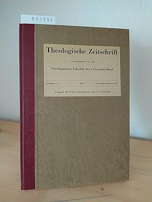 Festgabe für Walter Baumgartner zum 70. Geburtstag, den 24. November 1957, von der Theologischen ...