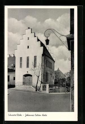 Bild des Verkufers fr Ansichtskarte Schwerte a. Ruhr, vor dem Johannes Calvin Haus zum Verkauf von Bartko-Reher