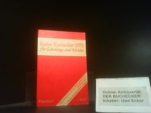 Roter Kalender 1972 für Lehrlinge und Schüler.
