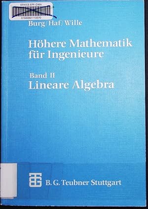 Seller image for Hhere Mathematik fr Ingenieure, Bd. 2. for sale by Antiquariat Bookfarm