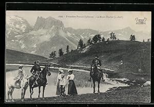 Ansichtskarte Le Mont-Thabor, Frontiere Franco-Italienne 1898