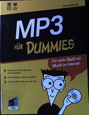 Imagen del vendedor de MP3 fr Dummies : Gegen den tglichen Frust mit MP3 - fr mehr Spa mit Musik im Internet ; Musik aus dem Internet downloaden, MP3-Dateien selbst erstellen, coole tolle Tools auf der CD. a la venta por books4less (Versandantiquariat Petra Gros GmbH & Co. KG)