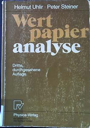 Seller image for Wertpapieranalyse. for sale by books4less (Versandantiquariat Petra Gros GmbH & Co. KG)