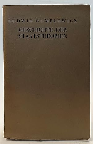 Imagen del vendedor de Geschichte der Staatstheorien. a la venta por Der Buchfreund