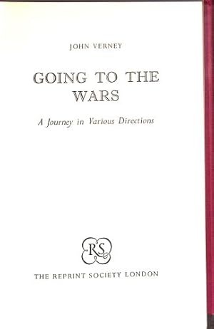 Immagine del venditore per Going To The Wars. A Journey In Various Directions venduto da WeBuyBooks