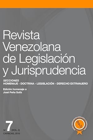 Bild des Verkufers fr Revista Venezolana de Legislacin y Jurisprudencia N 7 zum Verkauf von moluna