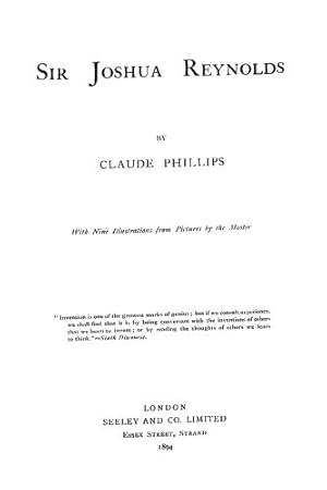 Seller image for Sir Joshua Reynolds for sale by WeBuyBooks