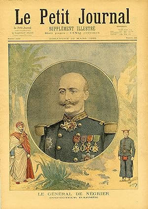 "LE PETIT JOURNAL N°225 du 10/3/1895" LE GÉNÉRAL DE NÉGRIER Inspecteur d'Armée / GENDARME ET BRAC...