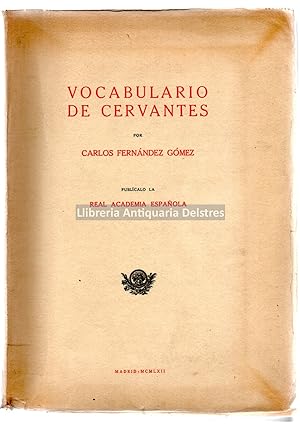 Bild des Verkufers fr Vocabulario de Cervantes. zum Verkauf von Llibreria Antiquria Delstres