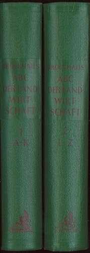 Brockhaus ABC der Landwirtschaft in 2 Bänden Band 1 A-K und Band 2 L-Z
