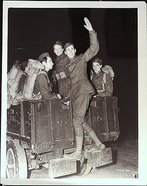 Immagine del venditore per Shopworn Angel 8 X 10 Still 1938 James Stewart in Uniform Waving Good-Bye! venduto da AcornBooksNH