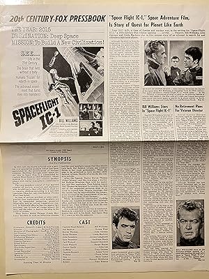 Seller image for Spaceflight IC-1 Pressbook 1965 Bill Williams, John Cairney for sale by AcornBooksNH