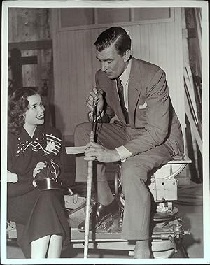 Seller image for Unknown Man 8 X 10 Still 1951 Walter Pidgeon, Dwan Addams on Set! for sale by AcornBooksNH