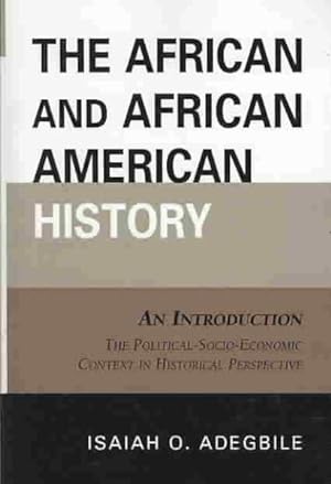 Image du vendeur pour African and African American History : An Introduction mis en vente par GreatBookPrices