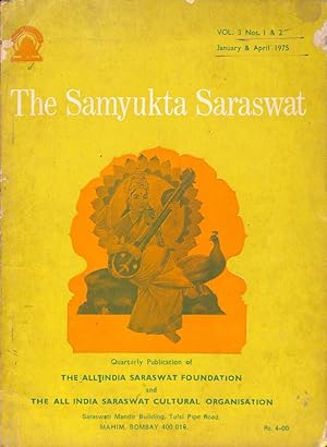 Seller image for The Samyukta Saraswat Vol. III No. 1 & 2 for sale by Majestic Books