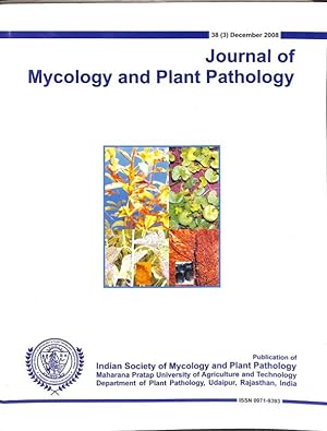 Seller image for Journal of Mycology and Plant Pathology Vol. 38. No. 3 for sale by Majestic Books