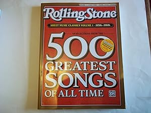 Rolling Stone Sheet Music Classics, Vol 1: 1950s-1960s (Rolling Stone Magazine, Vol 1)