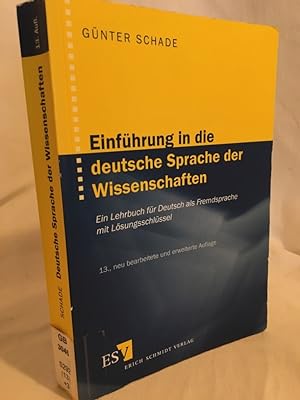 Einführung in die deutsche Sprache der Wissenschaften: Ein Lehrbuch für Deutsch als Fremdsprache ...