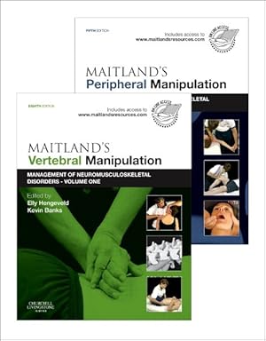 Imagen del vendedor de Maitland's Vertebral Manipulation Vol. 1, 8th Ed. + Maitland's Peripheral Manipulation Vol. 2, 5th Ed. : Management of Neuromusculoskeletal Disorders a la venta por GreatBookPrices