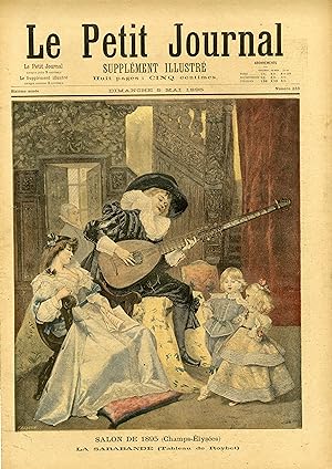 "LE PETIT JOURNAL N°233 du 5/5/1895" LA SARABANDE (Tableau de ROYBET) / LES CAMPS-VOLANTS : Recen...