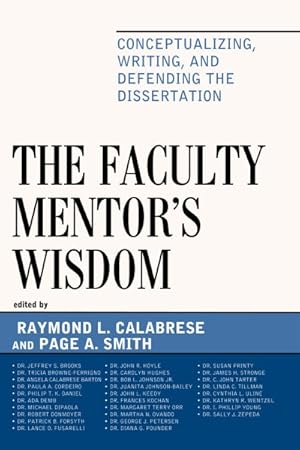 Seller image for Faculty Mentor's Wisdom : Conceptualizing, Writing, and Defending the Dissertation for sale by GreatBookPrices