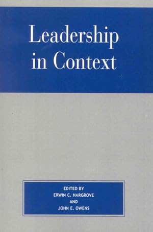 Imagen del vendedor de Leadership in Context a la venta por GreatBookPrices
