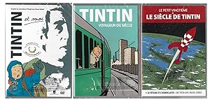 Image du vendeur pour Lot de 3 DVD consacrs  Georges Rmi dit Herg et  Tintin : Tintin et moi - Le Petit Vingtime, Le Sicle de Tintin suivi de " Le Ftiche et l'Iconoclaste " - Tintin, Voyageur du Sicle. mis en vente par Librairie Victor Sevilla