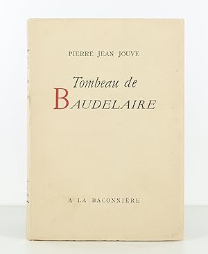Bild des Verkufers fr Tombeau de Baudelaire zum Verkauf von Librairie KOEGUI