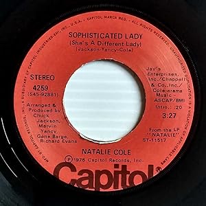 Seller image for Sophisticated Lady (She's A Different Lady) / Good Morning Heartache [7" 45 rpm Single] for sale by Kayleighbug Books, IOBA