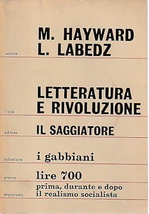 Immagine del venditore per Letteratura e rivoluzione, venduto da L'Odeur du Book