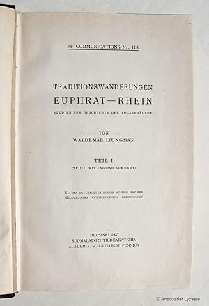 Traditionswanderungen Euphrat - Rhein. Studien zur Geschichte der Volksbräuche. 2 Bände in 1 Band.