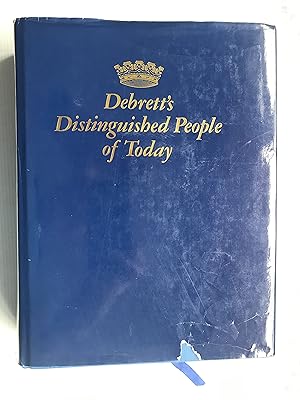 Immagine del venditore per Debrett's Distinguished People of Today 1989 venduto da Beach Hut Books