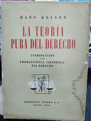 Seller image for La teora pura del derecho : introduccin a la problemtica cientfica del derecho for sale by Librera Monte Sarmiento