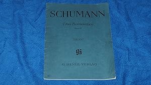 Seller image for Drei Romanzen Opus 28 Schumann Urtext. for sale by Versandantiquariat Ingo Lutter