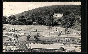 Ansichtskarte Iserlohn, Minigolfplatz und Waldhotel Horn