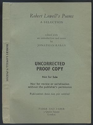 Imagen del vendedor de Robert Lowell's Poems: A Selection a la venta por Between the Covers-Rare Books, Inc. ABAA